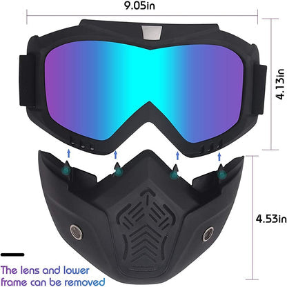 Biker's Riding Helmet Mask (Ultimate Face Protection)