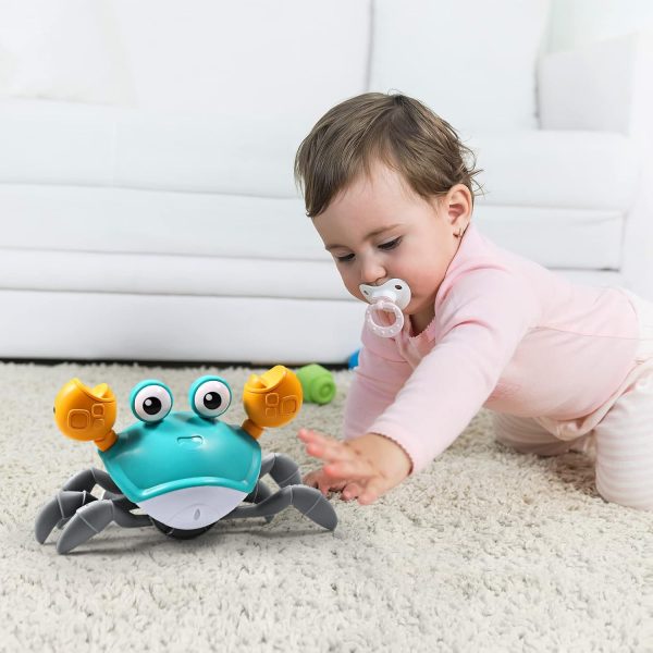 Crawling Crab Baby Toy (random color)