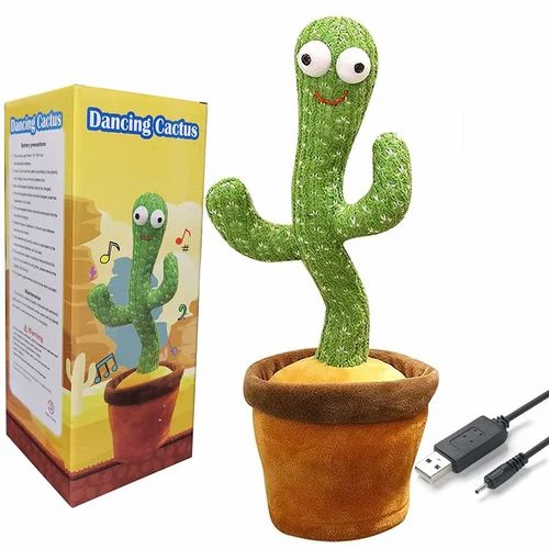 Dancing Cactus Talking Toy Tree Cactus Plush Toy For Children, Kids Or Toddlers With Box