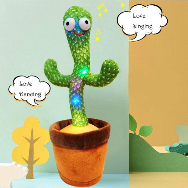 Dancing Cactus Talking Toy Tree Cactus Plush Toy For Children, Kids Or Toddlers With Box